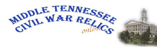 Middle Tennessee Civil War Relics